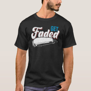 Erleben Sie verblasste klassische Vintage Razor Ba T-Shirt