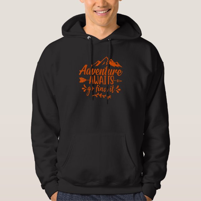 Erlebnis auf der Suche nach Frauen Grafik-T-Shirts Hoodie (Vorderseite)