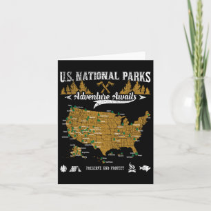 Erlebnis der Nationalparks in den USA - Wandern un Karte