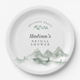 Erlebnis Erlebnis Watercolor Brautparty Pappteller