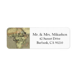 Erlebnis erwartet Alte Weltkarte