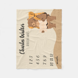 Erlebnis erwartet Baby Milestone Blanket Bär Fleecedecke