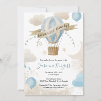 Erlebnis erwartet Baby Shower Einladung für BOY