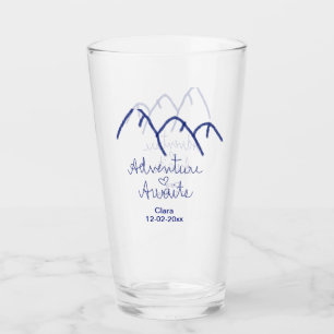 Erlebnis erwartet blaues Gebirgsherz Name Glas