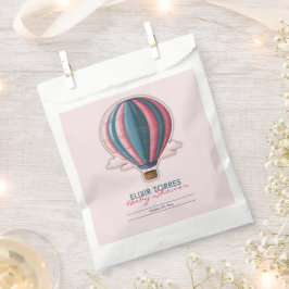 Erlebnis erwartet festliche Blue Pink Baby Dusche Geschenktütchen