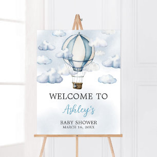 Erlebnis erwartet Hot Air Ballon Willkommen Poster