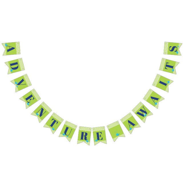 Erlebnis erwartet Nautical Niedlich Whales Baby Sh Wimpelkette (Alle)