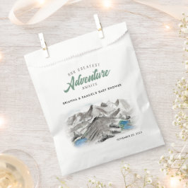 Erlebnis erwartet Paare Babyduschengebirge Geschenktütchen