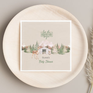 Erlebnis erwartet Sage Green Mountain Baby Dusche Serviette