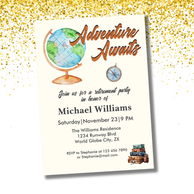 Erlebnis für Ruhestandsreisen auf Globe Einladung (Von Creator hochgeladen)