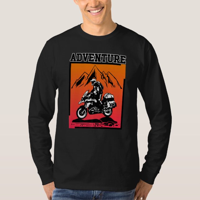 Erlebnis Motorrad-Off Road Rider Motorrad T-Shirt (Vorderseite)