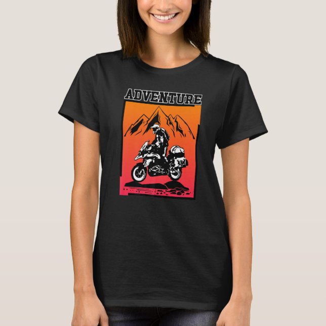 Erlebnis Motorrad-Off Road Rider Motorrad T-Shirt (Vorderseite)