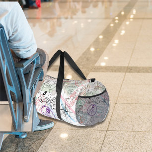 Erlebnis wartet auf Reisen Duffle Bag