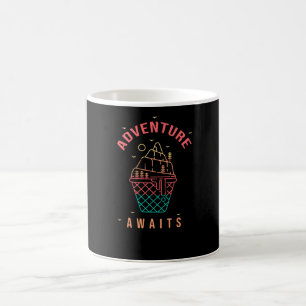 Erlebnis wartet kaffeetasse