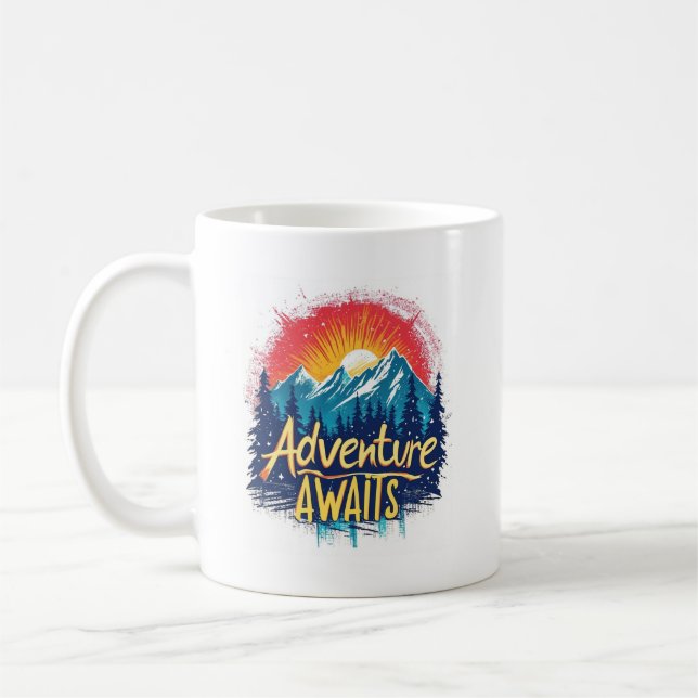 Erlebnis wartet kaffeetasse (Links)