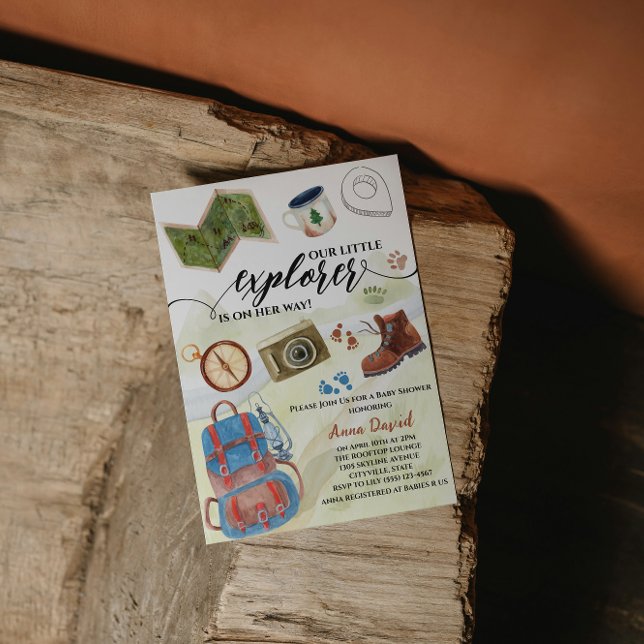 Erlebnis Wasserfarbe Kleine Erkundung Babydusche Einladung (Von Creator hochgeladen)