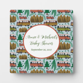 Erlebnisangebote: Camper Baby Boy Shower Fotoplatte