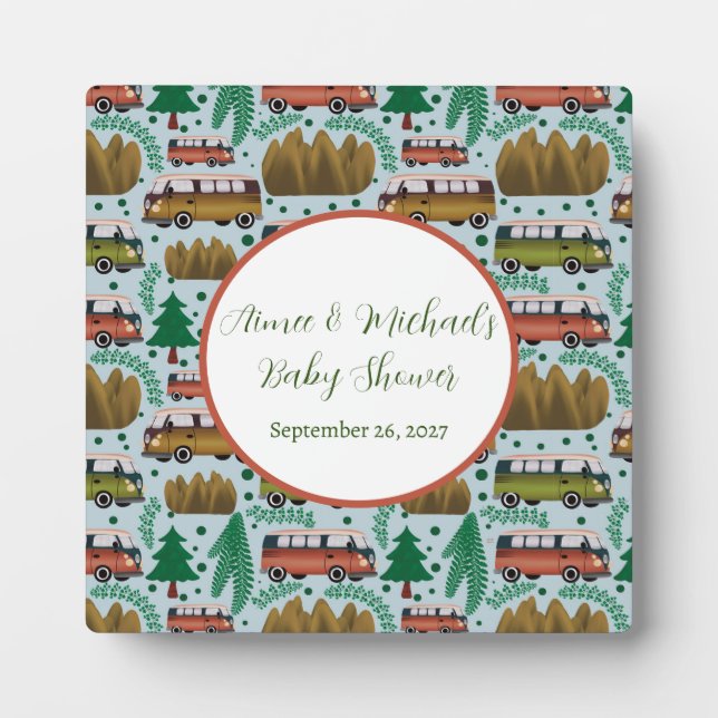 Erlebnisangebote: Camper Baby Boy Shower Fotoplatte (Vorderseite)