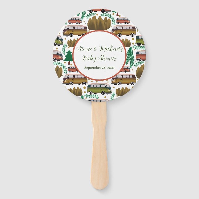 Erlebnisangebote: Neutrale Babydusche für Camper Fächer (Vorderseite)