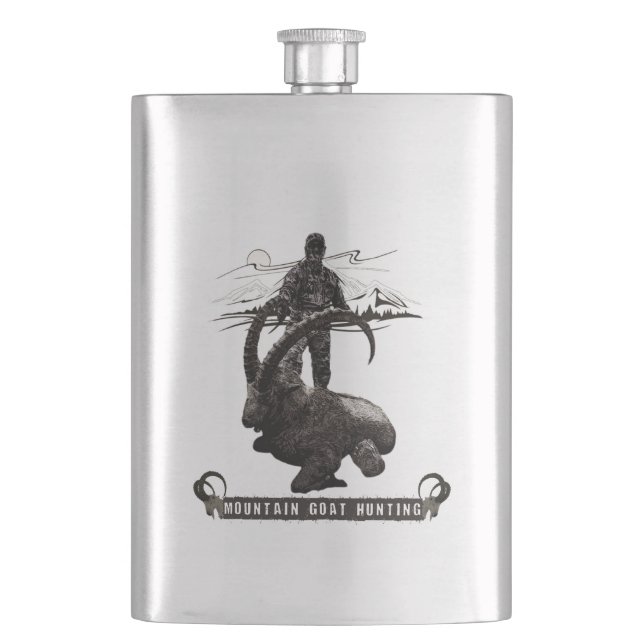 Erlebnisflasche für Bergziegen Flachmann (Vorderseite)