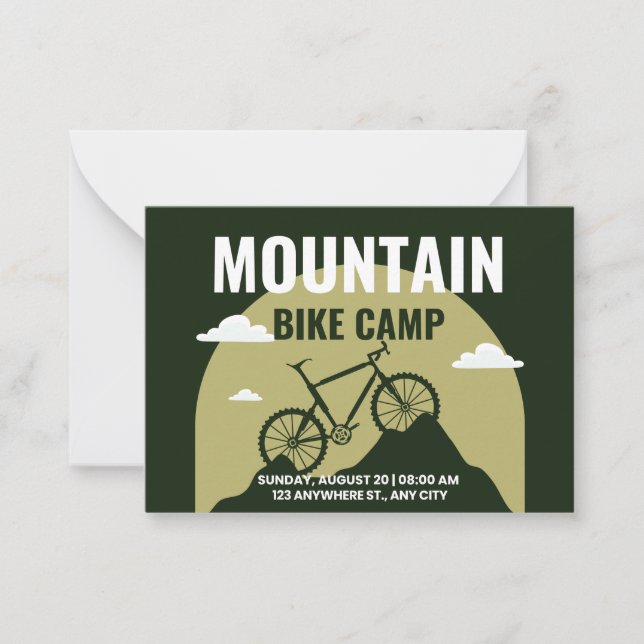 Erlebnisradkarte Mitteilungskarte (Vorderseite)