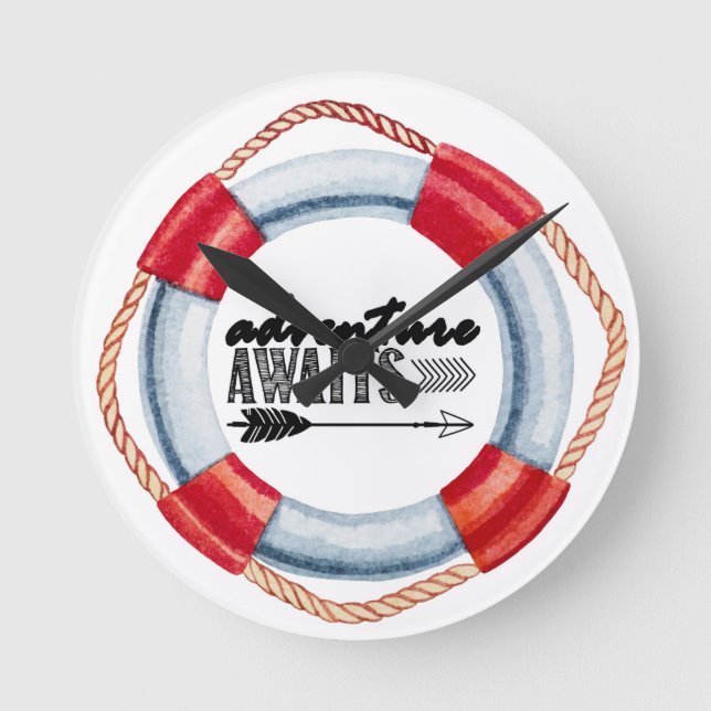 Erlebnisring Runde Wanduhr (Vorderseite)