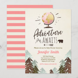 Erlebniswartung Kinderdusche laden Vintages Mädche Einladung