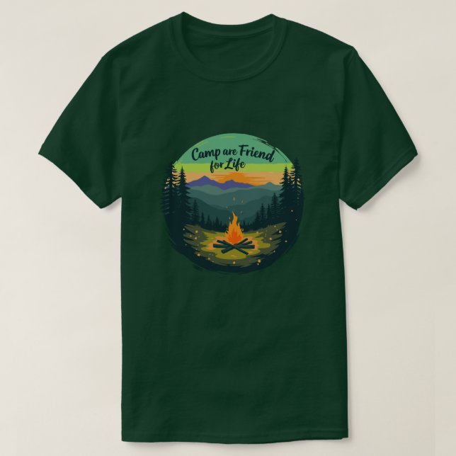 Erlebniswelten im Freien: Camp ist ein Freund des  T-Shirt (Design vorne)