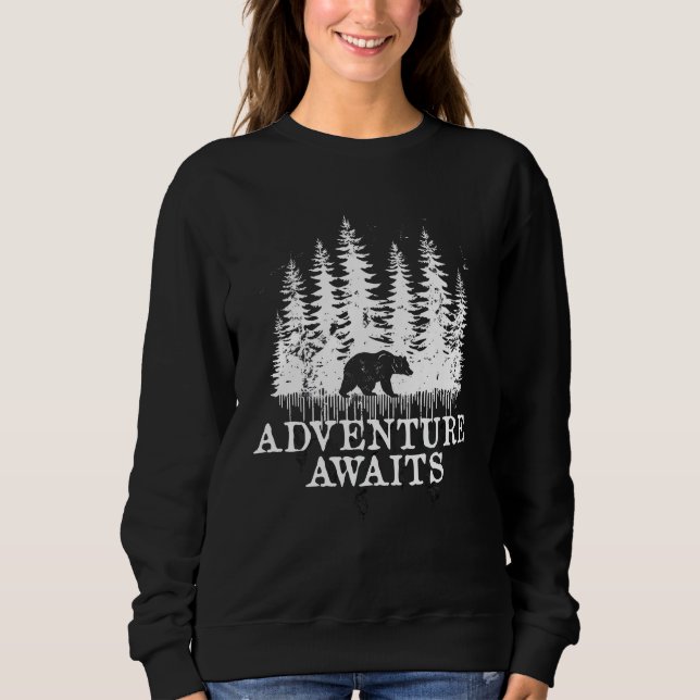 Erlebnisziele - Wald und Bär Sweatshirt (Vorderseite)
