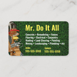 Erledigen Sie die gesamte Handyman-Visitenkarte Visitenkarte