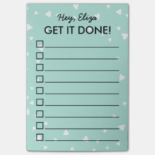 Erledigen Sie diese Liste mit winzigen Warnungen.  Post-it Klebezettel