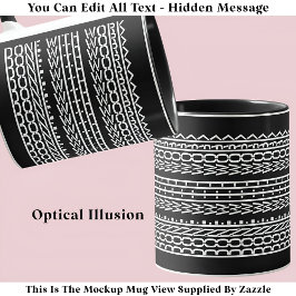 Erledigt mit "Work Hidden Message 120WB Retirement Tasse