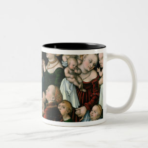 Erleiden Sie die kleinen Kinder, um an mich, 1538 Zweifarbige Tasse