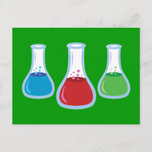 Erlenmeyerkolben Postkarte