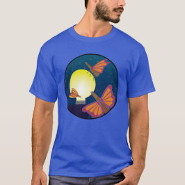 Erleuchte Die Nacht Glasfliegen-Motten an einer Gl T-Shirt