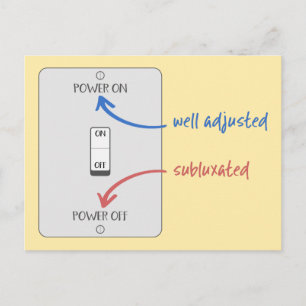 Erleuchten Sie Ihr Leben mit chiropraktischen, chi Postkarte