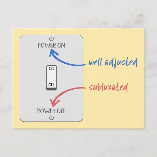 Erleuchten Sie Ihr Leben mit chiropraktischen, chi Postkarte (Vorderseite)