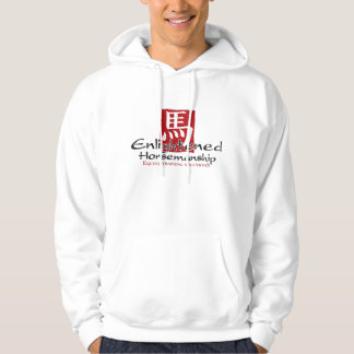 Erleuchtete Horsemanship-Logo-Vertikale Hoodie