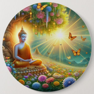 Erleuchtete Stille: Lord Buddha Wallpaper Button
