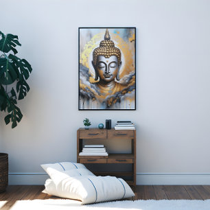 Erleuchteter Buddha Leinwanddruck