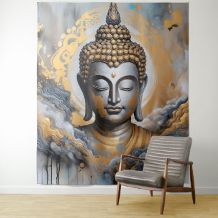 Erleuchteter Buddha Wandteppich