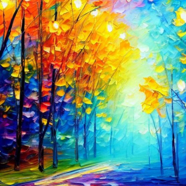 Erleuchteter Pfad Leinwanddruck (Von Creator hochgeladen)