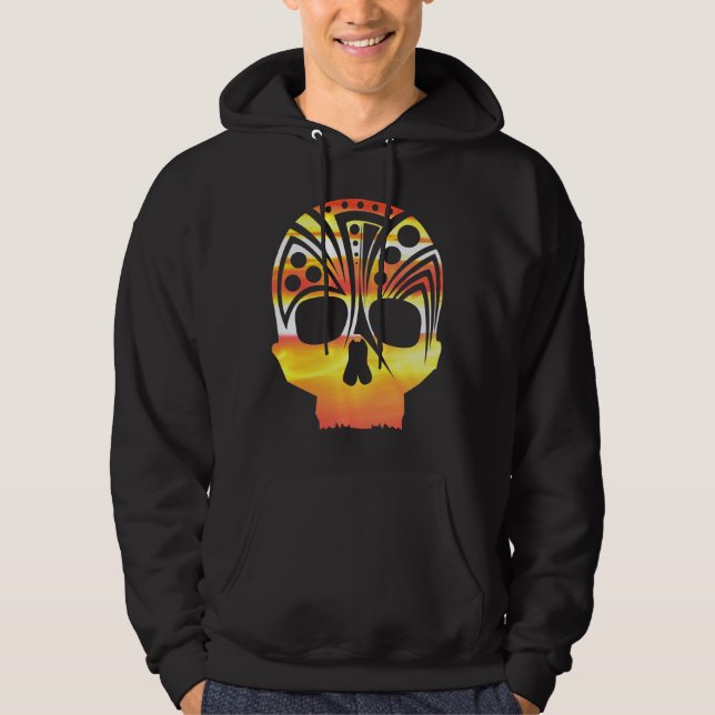 erleuchteter Schädel Hoodie (Vorderseite)