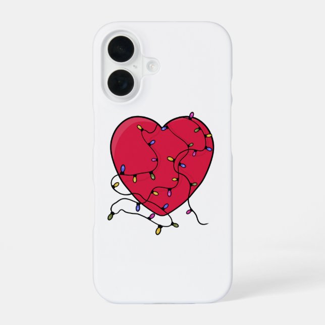 Erleuchtetes Herz iPhone 16 Hülle (Rückseite)