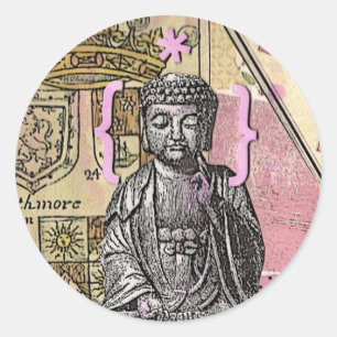 Erleuchtung-Aufkleber Runder Aufkleber