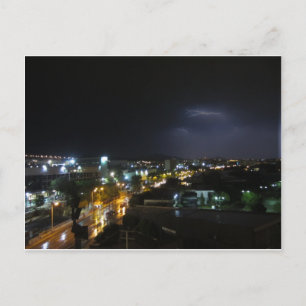 Erleuchtung/Gewitter über Thessaloniki Postkarte