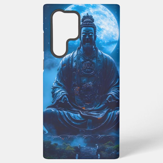 Erleuchtung in Blau Samsung Galaxy Hülle (Rückseite)