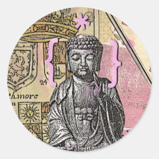 Erleuchtung Runder Aufkleber