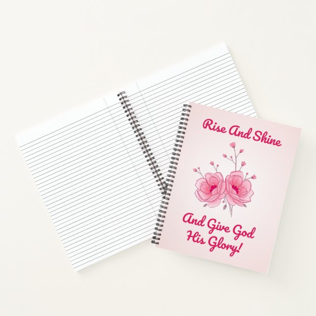 Erleuchtung und Schein und geben Gott seine Herrli Notizbuch (Innenseite)