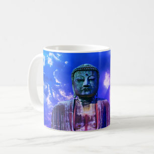 Erleuchtung vermittelt Buddha Statuenfarbe Kaffeetasse